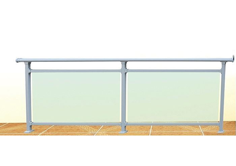 Villa Aluminum Glass Panels Balcony Stair Railing