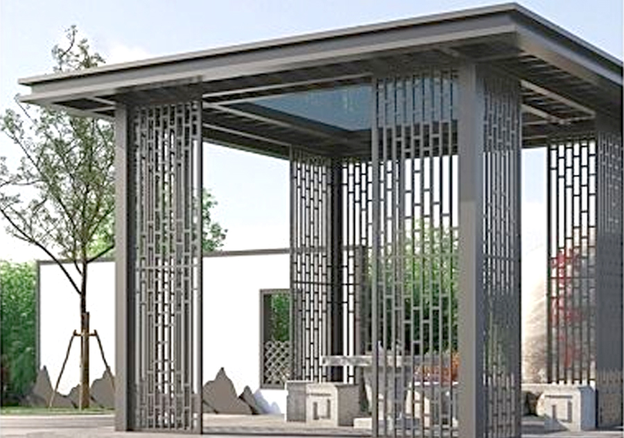 Chinese-Style Outdoor Aluminum Patio Gazebo