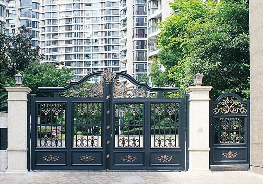 Durable Aluminum Courtyard Access Gate