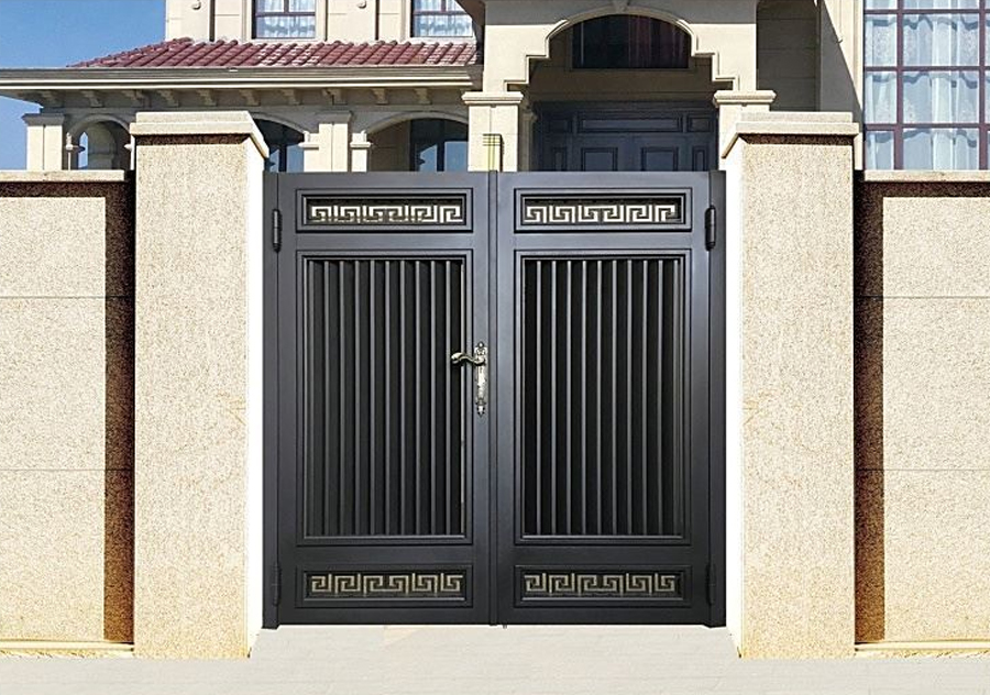 Aluminum Courtyard Double Leaf Gate
