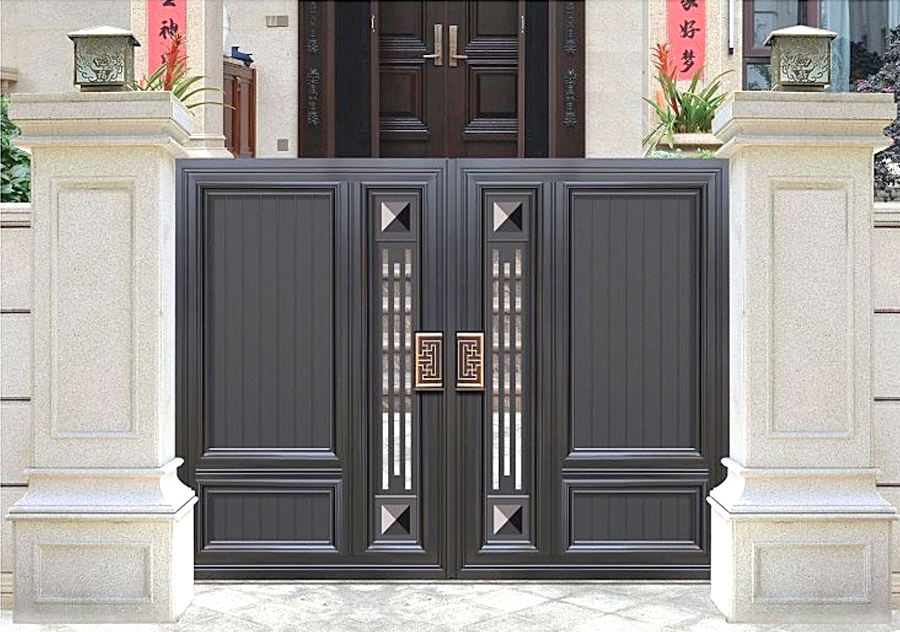 Decorative Panel Aluminum Courtyard Gate