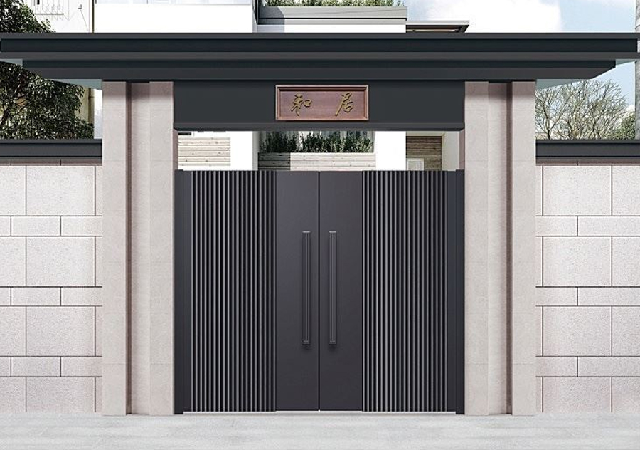 Solid Outdoor Aluminum Garden Gate