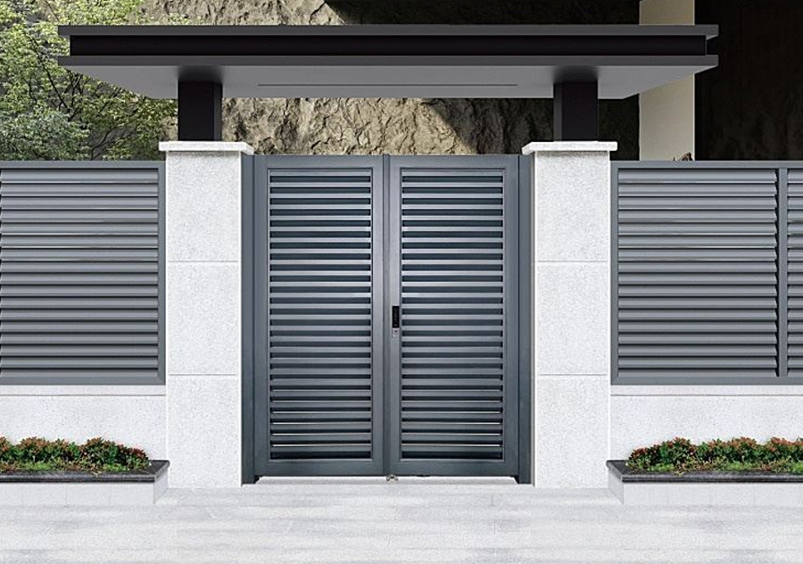Simple Style High Security Aluminum Villa Gate
