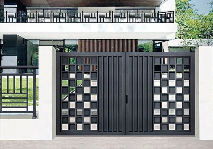 Aluminum Courtyard Swing Opening Gate