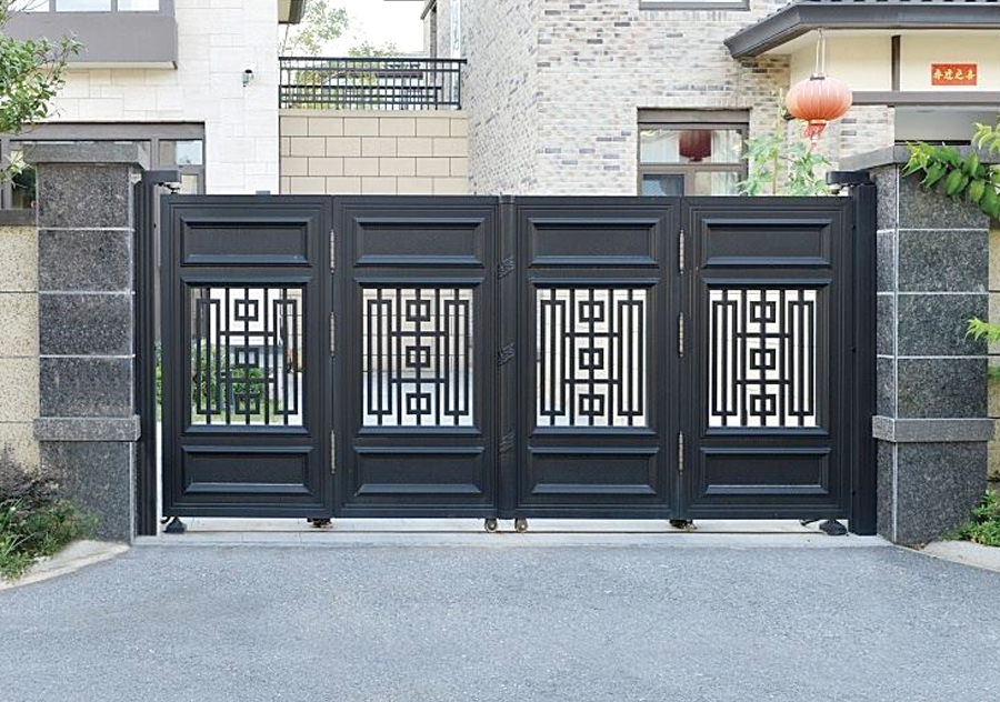 Sliding Aluminum Courtyard Entry Gate