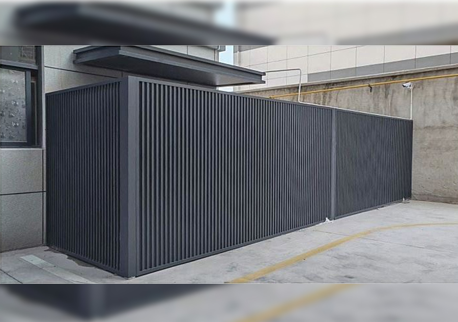 Outdoor Waterproof Fluted Aluminum Privacy Fence Screen