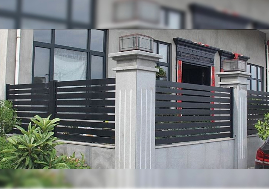 Modern Durable Black Aluminum Railing System