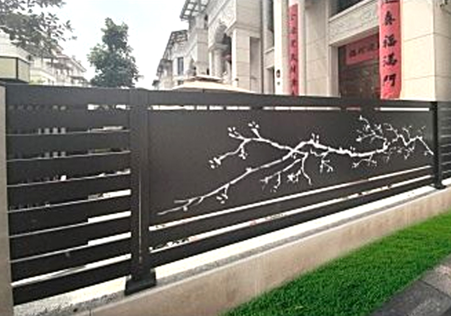 Laser Cut Aluminum Decorative Garden Fence Privacy Panels