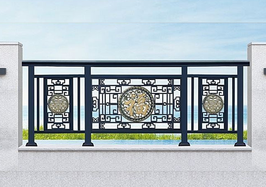 Chinese garden style courtyard fence