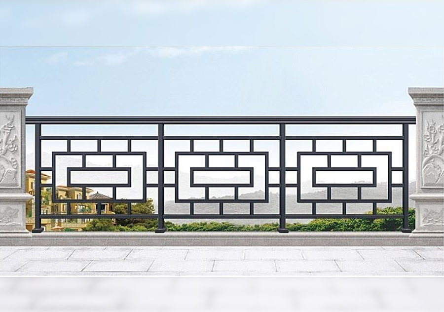 New Chinese style fretwork balcony railing
