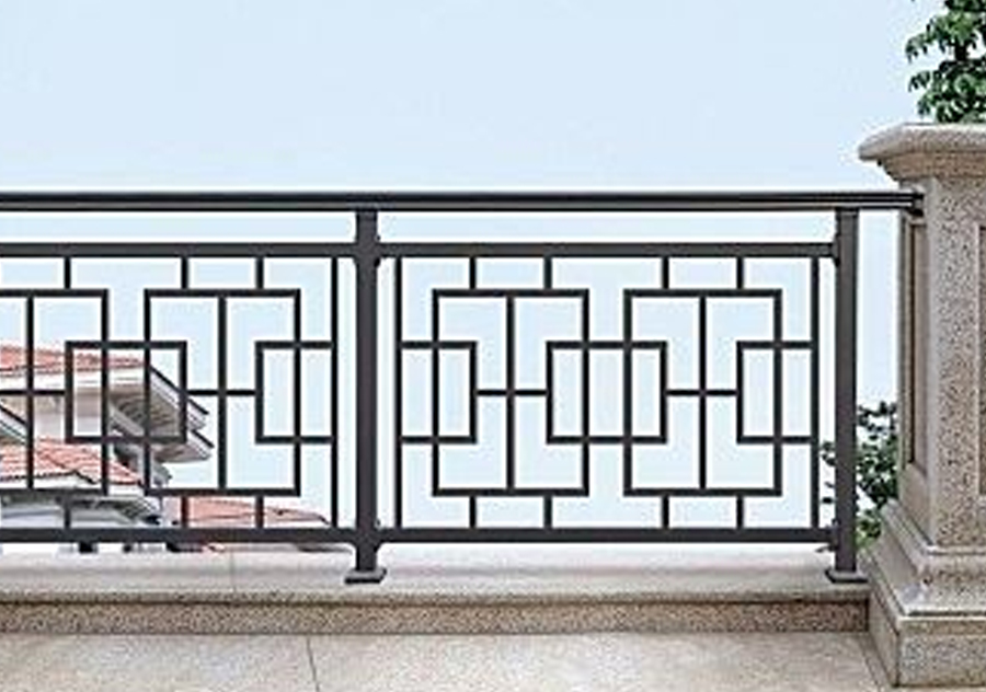 Oriental Geometric Decorative Balcony Aluminum Guardrail