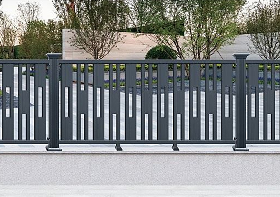 Modern Piano Key Aluminum Fence 