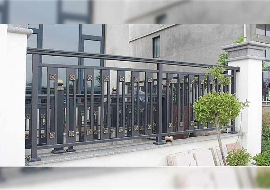 Modern minimalist luxury style balcony railing