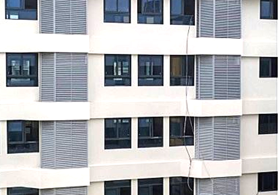 Outdoor Modern Aluminium Wall Louvers